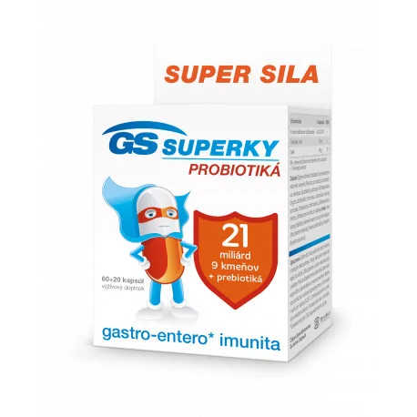 GS Superky PROBIOTIKÁ kapsuly 80 ks