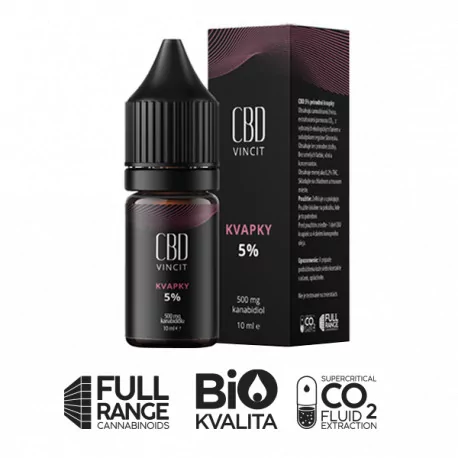 CBD Vincit kvapky 5% 10 ml