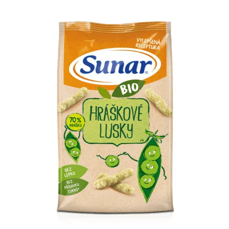 SUNAR BIO Chrumky hráškové struky 45 g