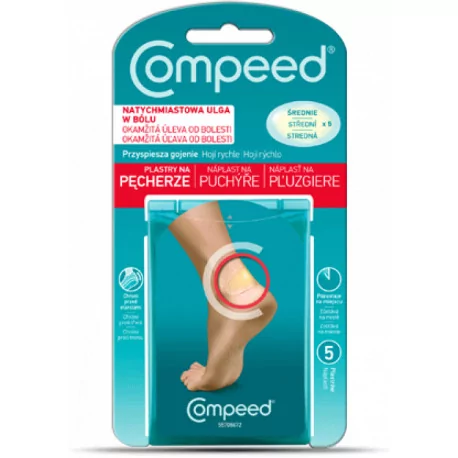 COMPEED Náplasť na pľuzgiere stredná 5 ks