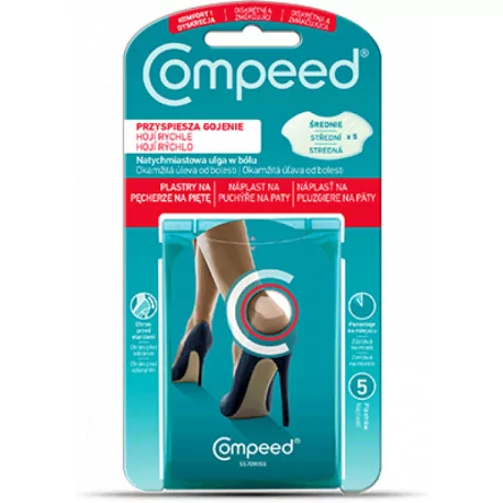 COMPEED Náplasť na pľuzgiere na päty 5 ks