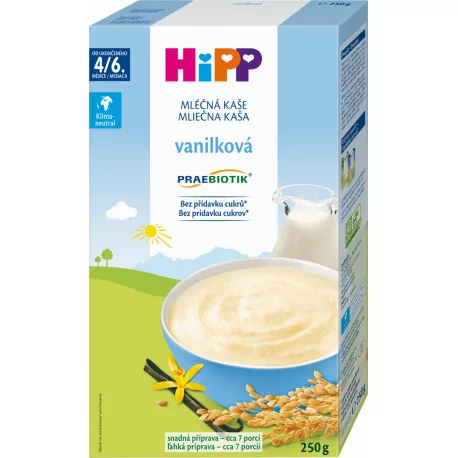 HIPP BIO KAŠA Praebiotik vanilková mliečna 250 g