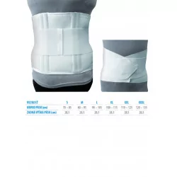 PROTETIKA KORZET Gumotextilný veľ.XXL obvod 110-125 cm