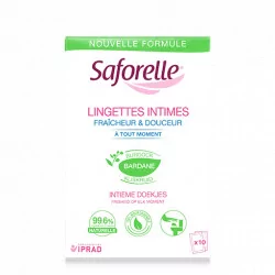 SAFORELLE vlhčené intímne obrúsky 10 ks