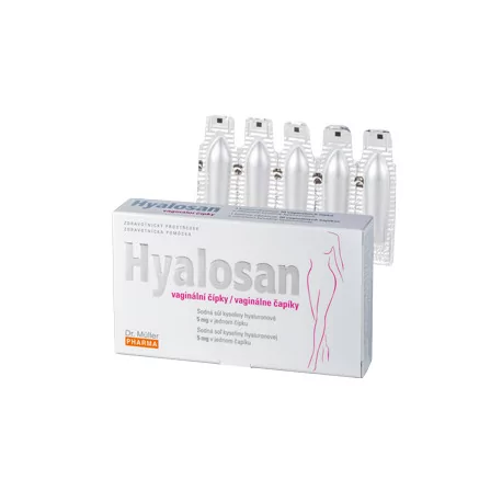 Dr. Müller HYALOSAN vaginálne čapíky s kyselinou hyalurónovou 10 ks