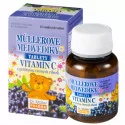 MÜLLEROVE medvedíky vitamín C tablety s príchuťou čiernych ríbezlí 45 ks