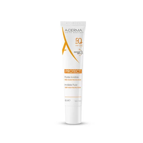 A-DERMA PROTECT FLUIDE SPF 50+ transparentný fluid 40 ml