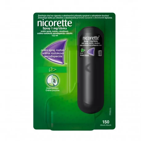 Nicorette Spray 1mg/dávka sprej s 150 dávok 13,2 ml