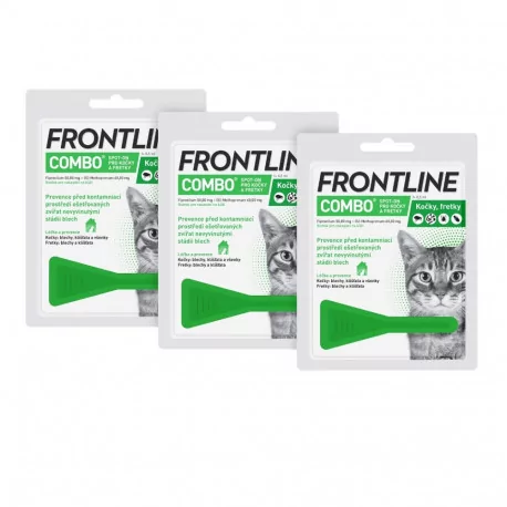 FRONTLINE Combo Spot-On pre mačky a fretky 3 ks