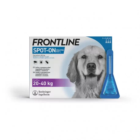 FRONTLINE Spot-on pre psy L 20-40 kg 3 ks
