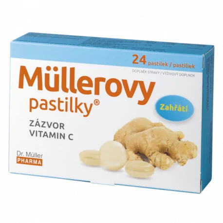 MÜLLEROVE pastilky SO ZÁZVOROM 24 ks