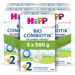 HiPP 2 BIO Combiotik mlieko 5 x 500 g