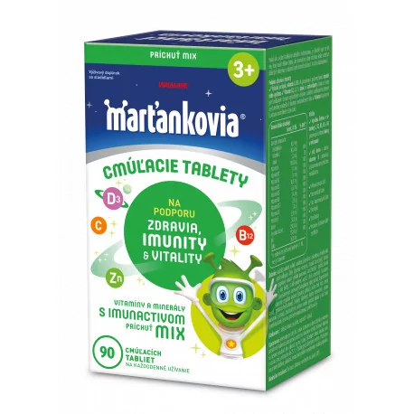 Marťankovia s Imunactivom cmúľacie tablety príchuť mix 90 ks