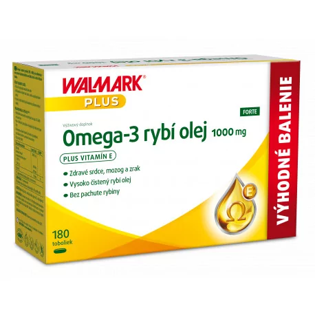 WALMARK Omega 3 rybí olej FORTE kapsuly 180 ks