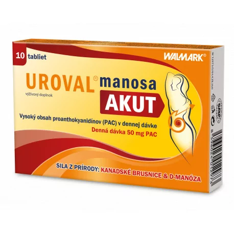 UROVAL manosa AKUT tablety 10 ks