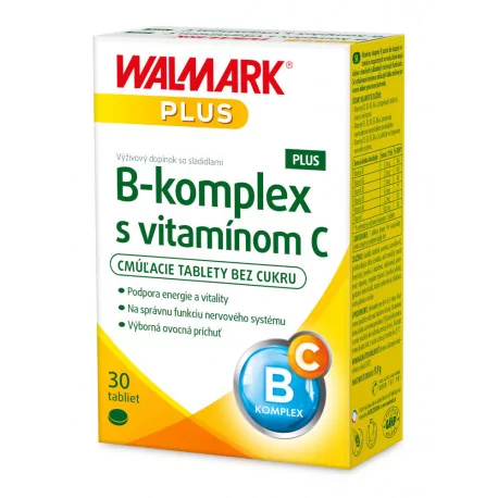 WALMARK B-komplex PLUS s vitamínom C tablety 30 ks