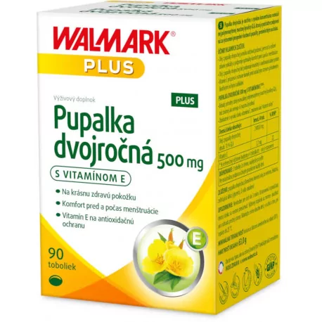 WALMARK Pupalka dvojročná 500 mg s vitamínom E kapsuly 90 ks