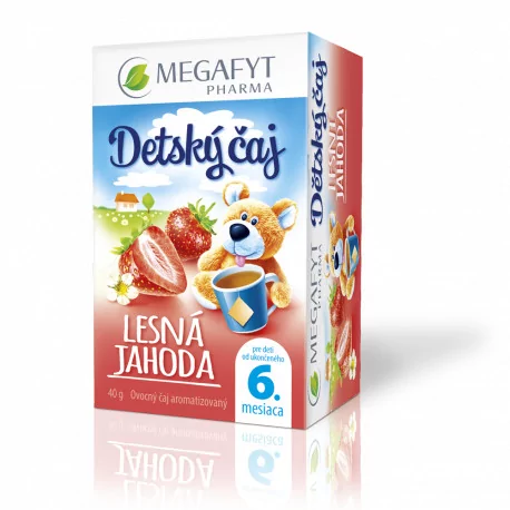 MEGAFYT Detský čaj LESNÁ JAHODA ovocný čaj 20 x 2 g