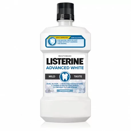 LISTERINE ADVANCED WHITE MILD TASTE ústna voda 500 ml