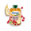 SUNAR BIO Kapsička Hruška malina 100 % ovocia 100 g