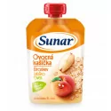 SUNAR Ovocná kašička broskyňa jablko ovos 120 g