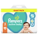PAMPERS active baby 3 Midi detské plienky (6-10 kg) 90 ks