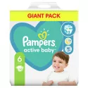 PAMPERS active baby 6 ExtraLarge detské plienky (13-18 kg) 56 ks