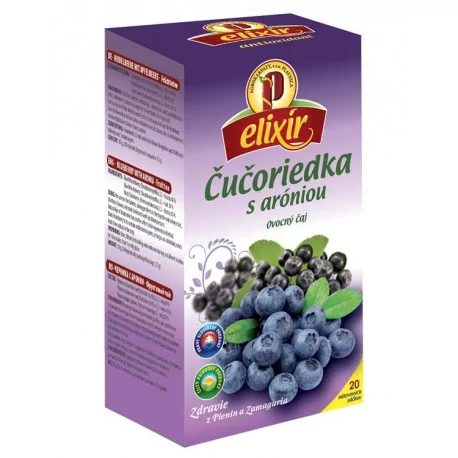 AGROKARPATY ČUČORIEDKA s aróniou ovocný čaj vrecúška 20 x 1,5 g