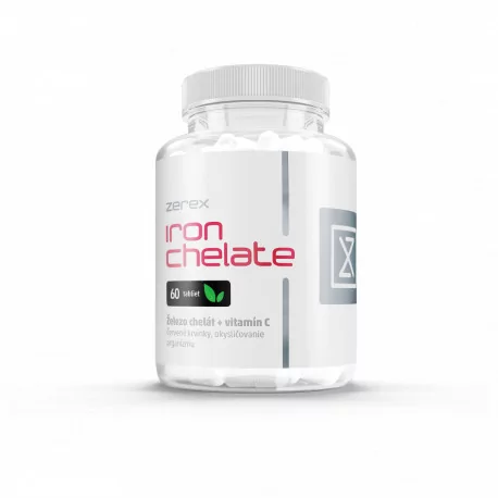 Zerex Železo chelát + vitamín C tablety 60 ks
