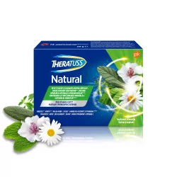 THERATUSS Natural pastilky s príchuťou malina 16 ks