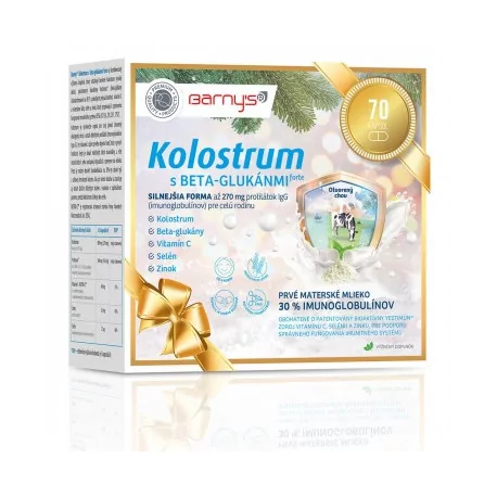 BARNYS KOLOSTRUM s beta-glukánmi forte kapsule (zvýhodnené balenie) 70 ks
