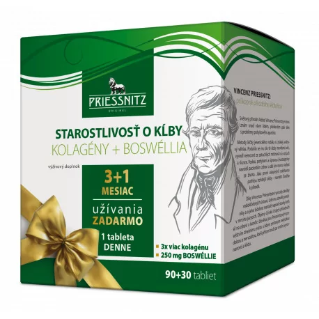 PRIESSNITZ STAROSTLIVOSŤ O KĹBY Kolagény + Boswéllia 90 + 30 tabliet