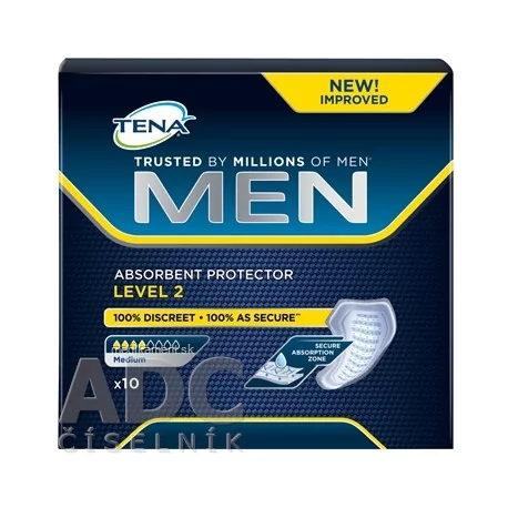 TENA MEN LEVEL 2 absorpčné vložky pre mužov 10 ks