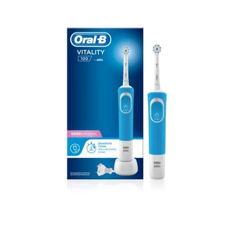 Oral-B VITALITY 100 SENSI UltraThin modrá elektrická zubná kefka 1 ks