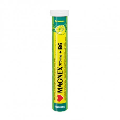 Vitabalans MAGNEX 375 mg + B6 effervescent tablety Lemon 20 ks