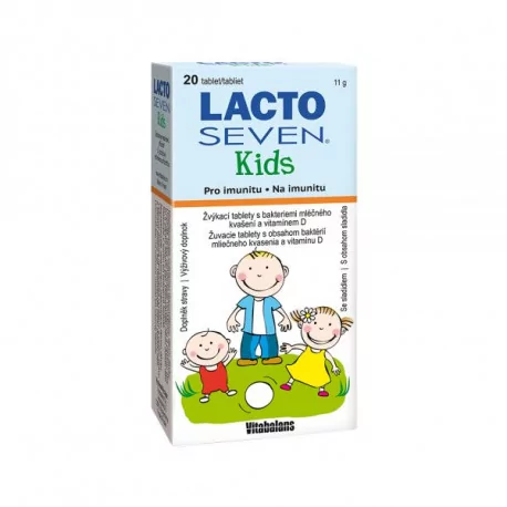 Vitabalans LACTOSEVEN Kids žuvacie tablety 20 ks