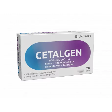 CETALGEN 500 MG/200 MG tablety 20 ks