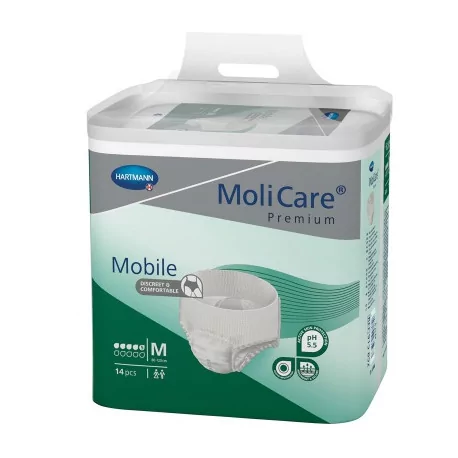 MoliCare Premium Mobile 5 kvapiek M plienkové nohavičky 14 ks