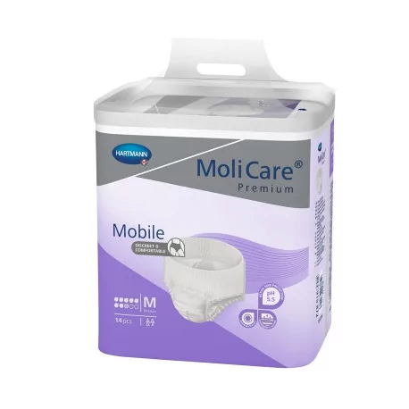 MoliCare Premium Elastic 8 kvapiek M plienkové nohavičky 26 ks