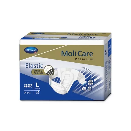 MoliCare Premium Elastic 9 kvapiek L plienkové nohavičky 24 ks