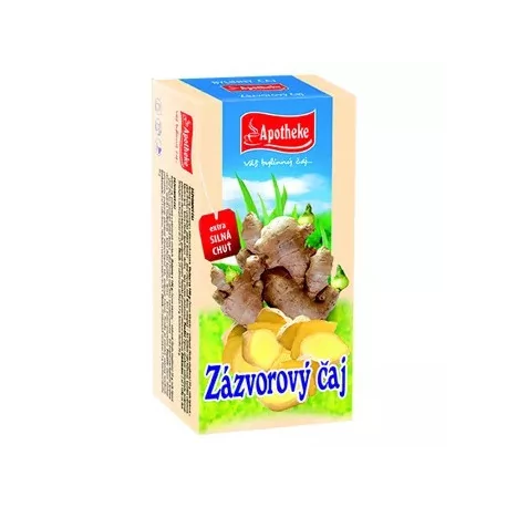 APOTHEKE ZÁZVOROVÝ ČAJ vrecúška 20 x 1,5 g 