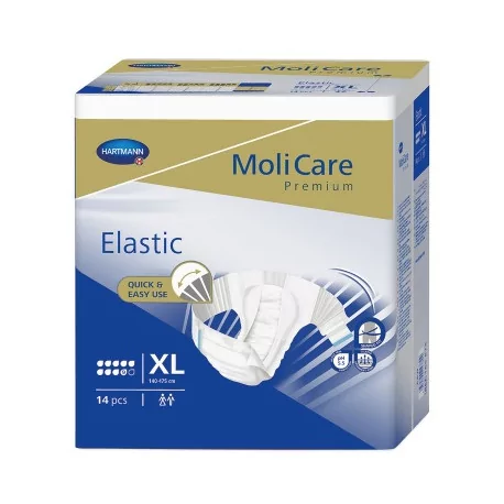 MoliCare Premium Elastic 9 kvapiek XL plienkové nohavičky 14 ks