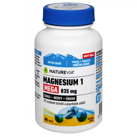 SWISS NATUREVIA MAGNESIUM 1 MEGA 835 mg tablety 90 ks