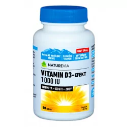 SWISS NATUREVIA VITAMIN D3-EFEKT 1000 I.U. tablety 90 ks