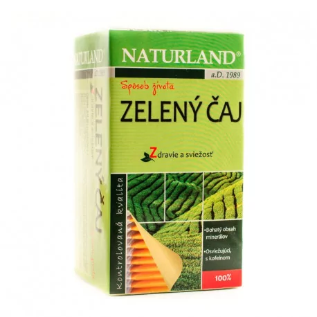 NATURLAND ZELENÝ ČAJ vrecúška 20 x 1,5 g 