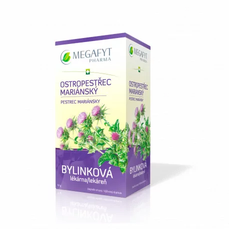 MEGAFYT Bylinková lekáreň PESTREC MARIÁNSKY bylinný čaj 20 x 2,5 g 