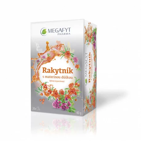 MEGAFYT Rakytník s materinou dúškou bylinný čaj 20 x 2 g 