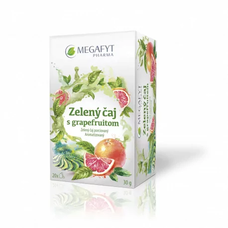 MEGAFYT Zelený čaj s grapefruitom 20 x 1,5 g 
