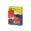 MOLLER´S Omega 3 Želé rybičky žuvacie tablety, malinová príchuť 1x45 ks