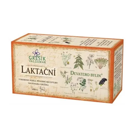 GREŠÍK LAKTAČNÝ ČAJ bylinný čaj vrecúška 20 x 1,5 g 